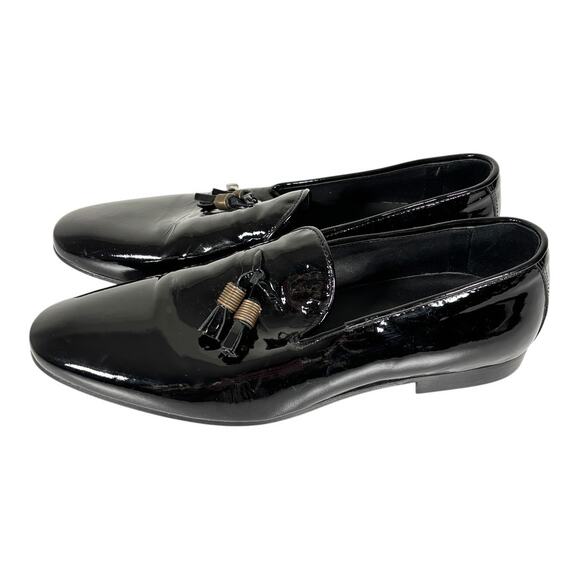 MENS LUCA DI NAPOLI MADE IN ITALY PATENT LEATHER LOAFERS SIZE EU 42 US 9 - Picture 3 of 7